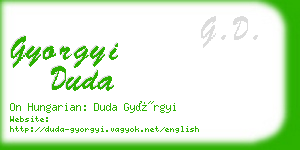 gyorgyi duda business card